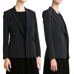 Theory Sedeia LS Becker Open-Front Black Blazer Size 6